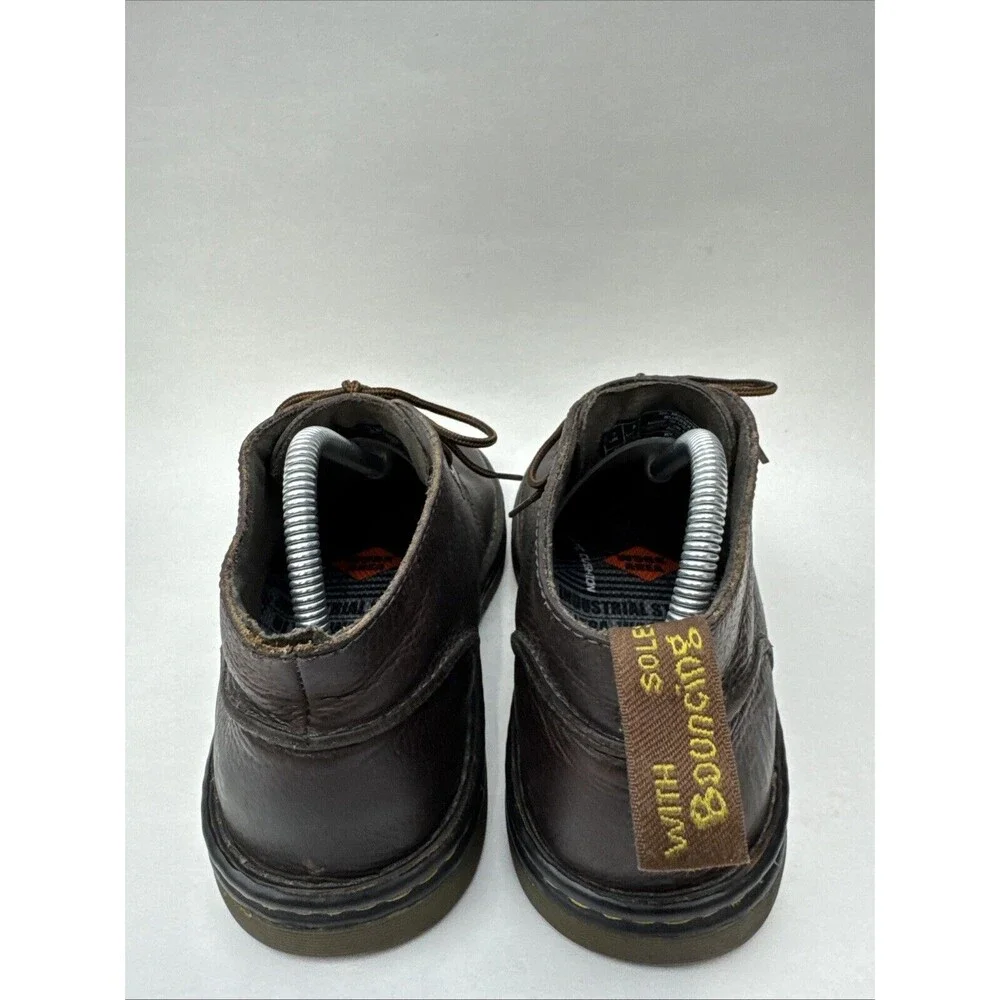 Dr. Martens Sussex Industrial Men's Sz 8M Brown Leather Work Boots Shoes.